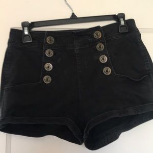 Black sailor shorts